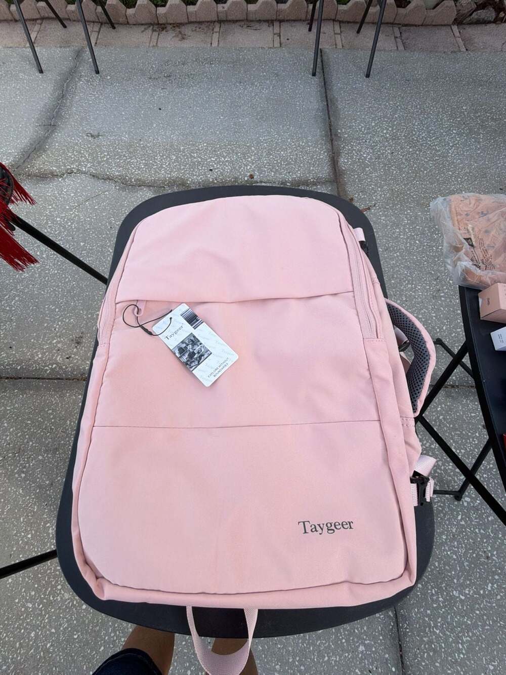 Taygeer Pink Travel Backpack for Women 15.6 Inch Laptop Bag with USB Port